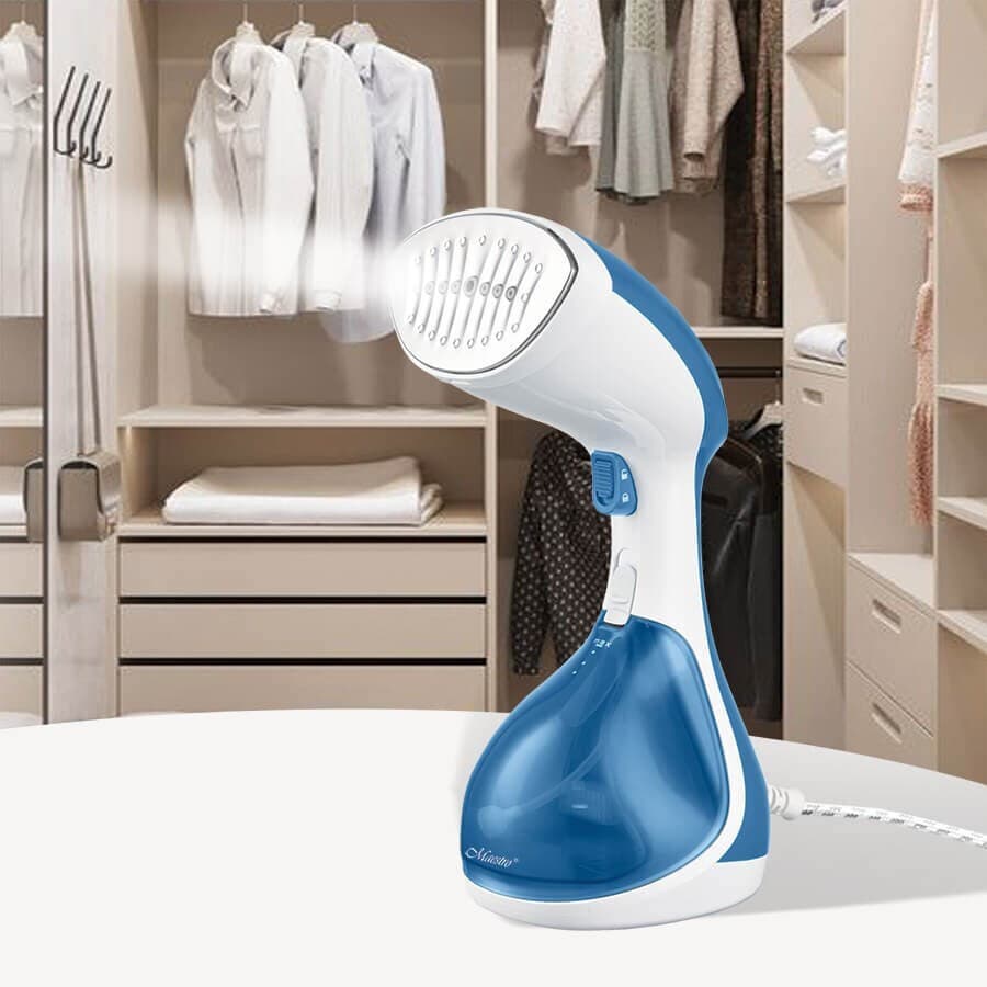Maestro MR-355-BLUE Ατμοκαθαριστής Ρούχων Χειρός 1500W με Δοχείο 240ml Μπλε 8