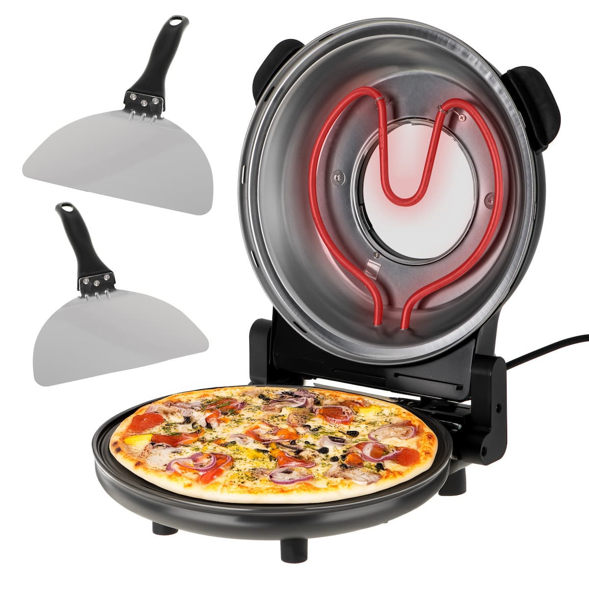 Adler AD 6314 Παρασκευαστής Πίτσας 1200W Γκρι 4
