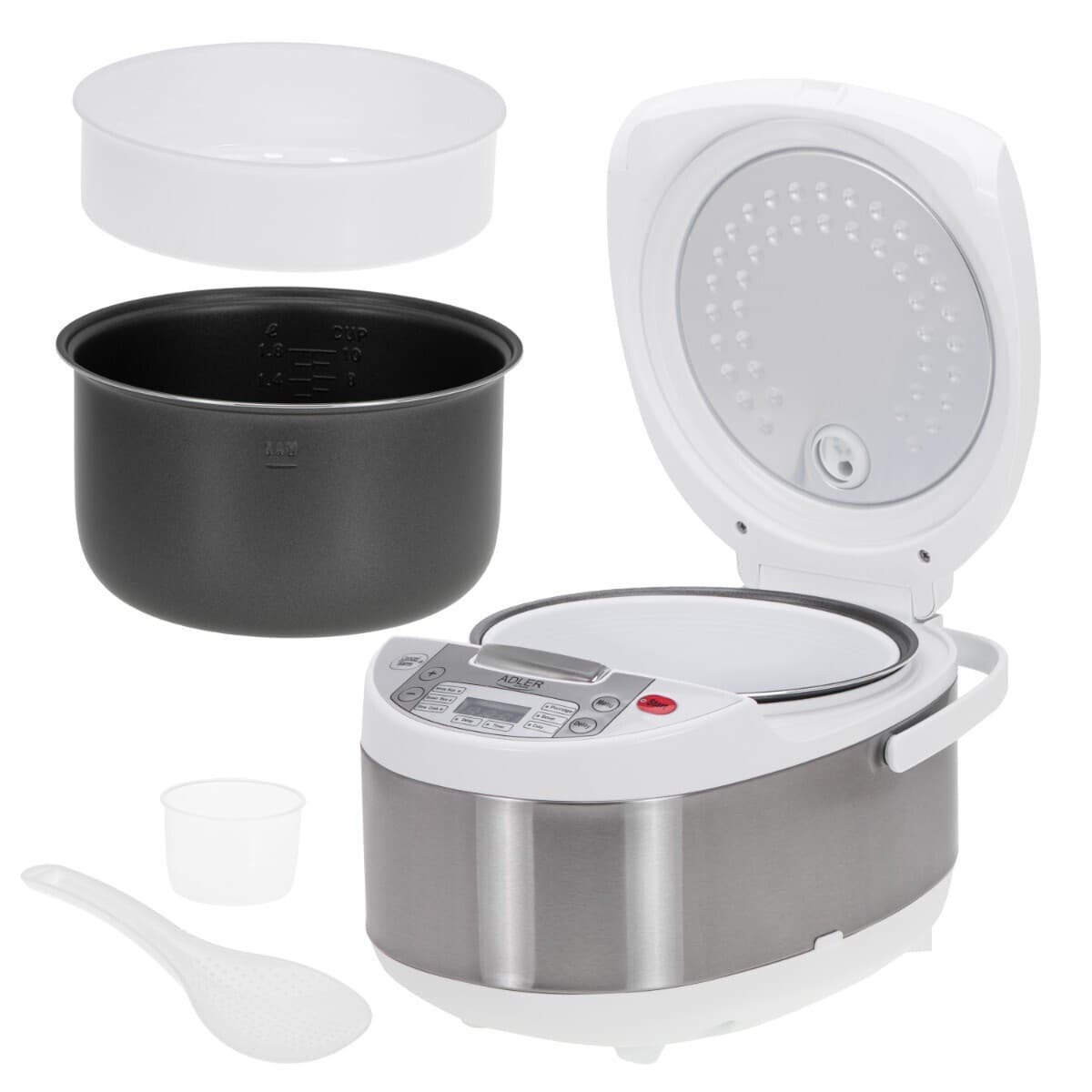Adler AD 6420 Πολυμάγειρας 700W με Χωρητικότητα 3.25lt Λευκός 8