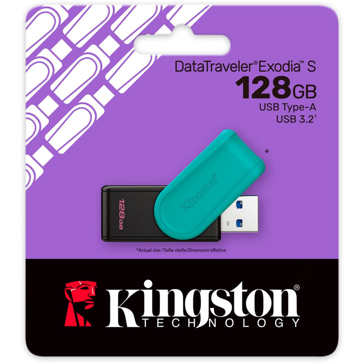 Kingston Datatraveler 128GB USB 3.2 Stick Τιρκουάζ 3