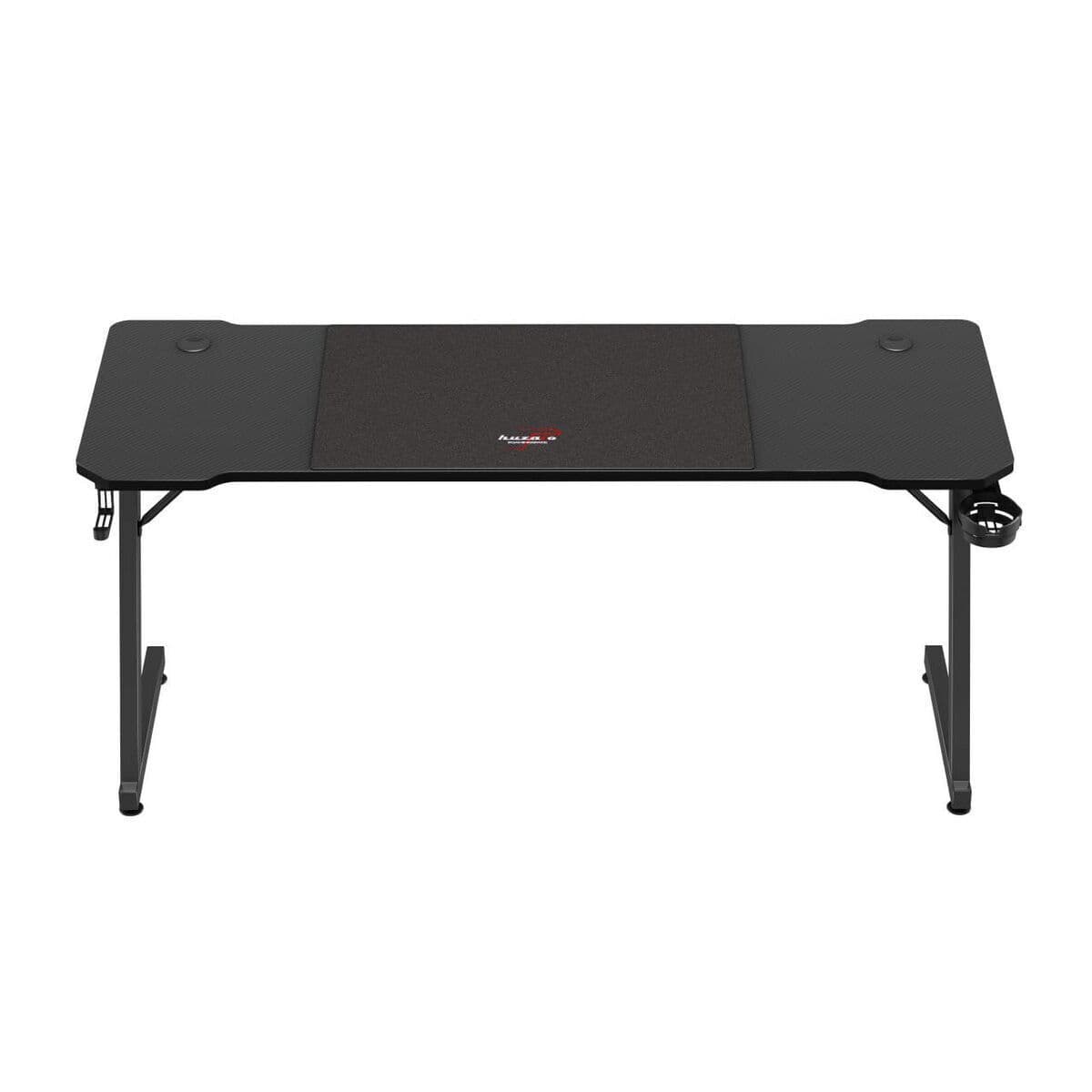 Γραφείο Gaming Hero Ξύλινο Black με Μεταλλικά Πόδια 160x60x74εκ. 6