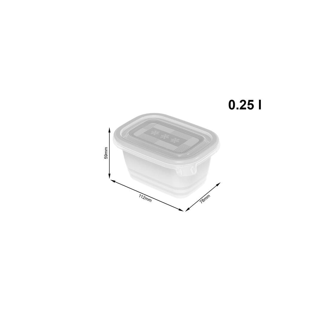 Rotho Babydesign Σετ Πλαστικά Δοχεία Φαγητού Διάφανα 7.5cm 1492826 6τμχ 6