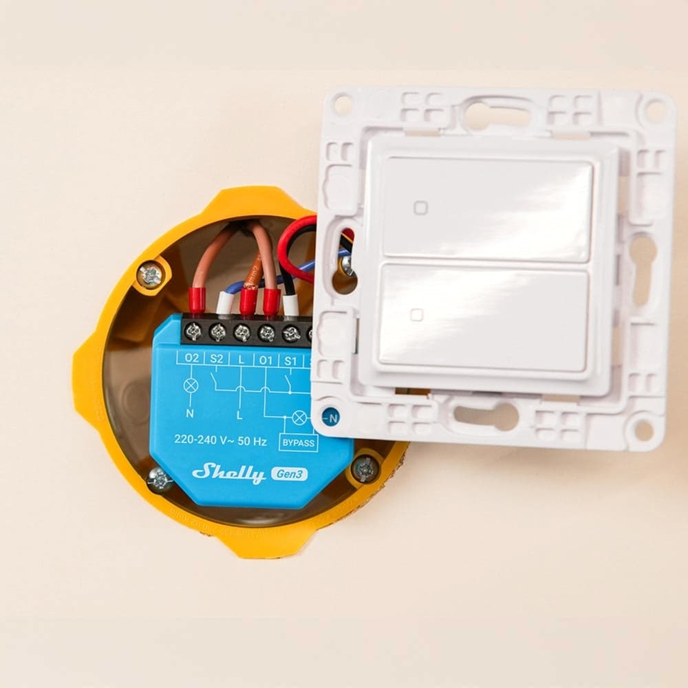 Shelly 2L Gen3 Smart Switch 2 Καναλιών Wi-Fi, Bluetooth & RF (χωρίς Ουδέτερο) 2LGen3 4