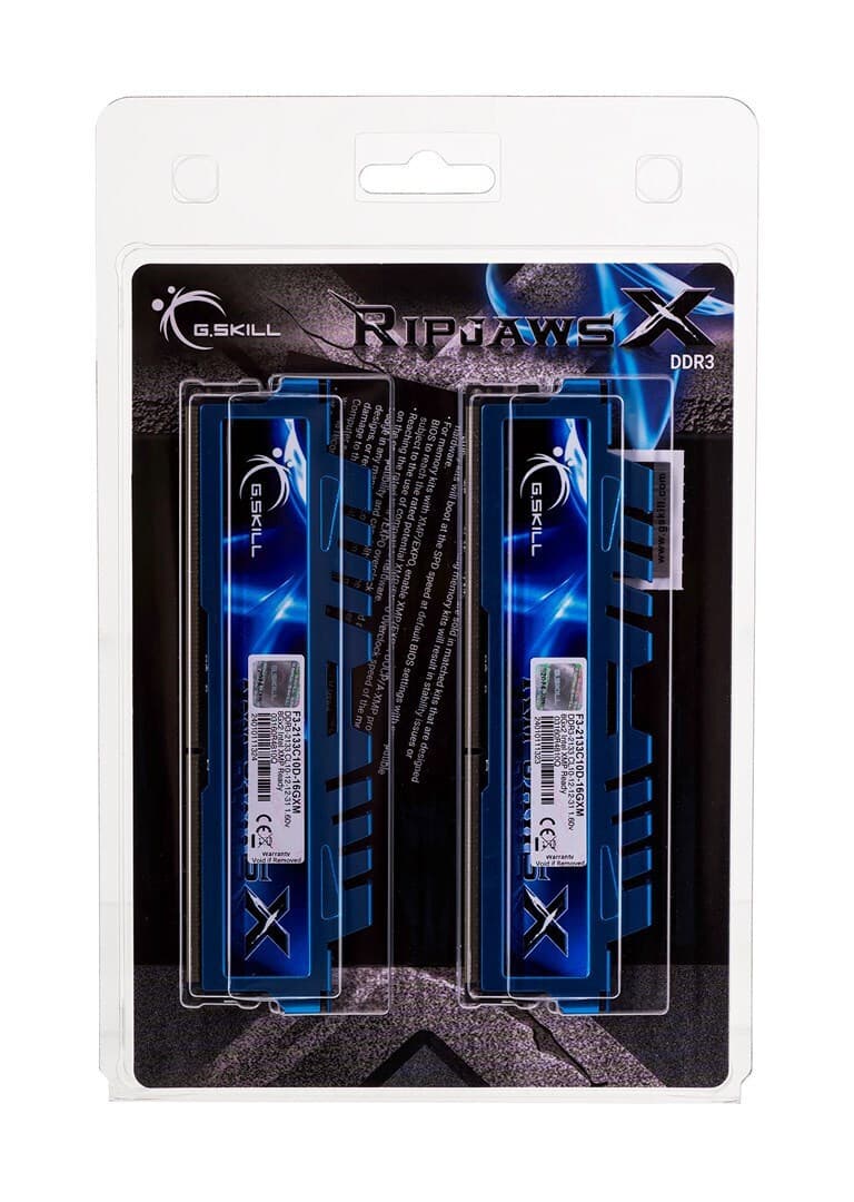 G.Skill RipjawsX DDR3 16GB RAM με 2x8GB Modules και Ταχύτητα 2133 για Desktop F3-2133C10D-16GXM 5
