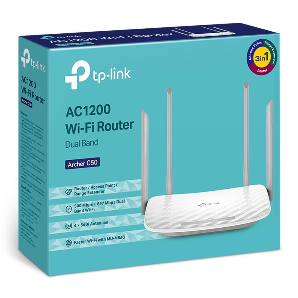 TP-LINK Archer C50 v6 Ασύρματο Router Wi‑Fi 5 με 4 Θύρες 5