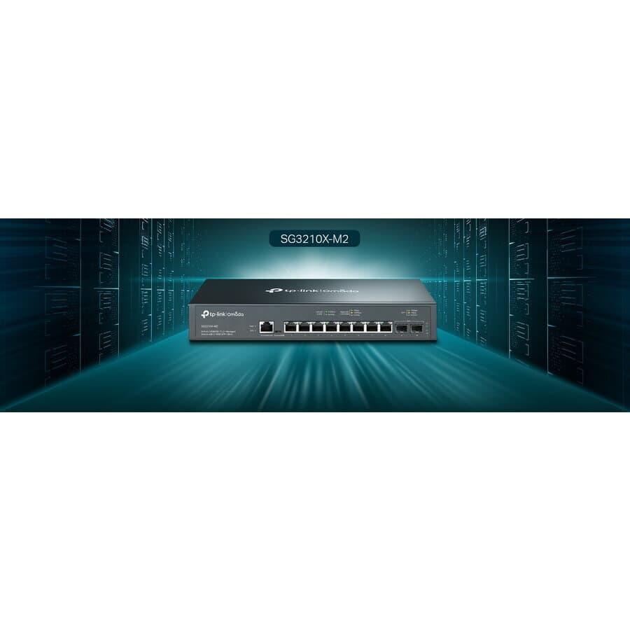 TP-LINK SG3210X-M2 v1 Managed L2 Switch με 8 Θύρες Ethernet και 2 SFP Θύρες 3
