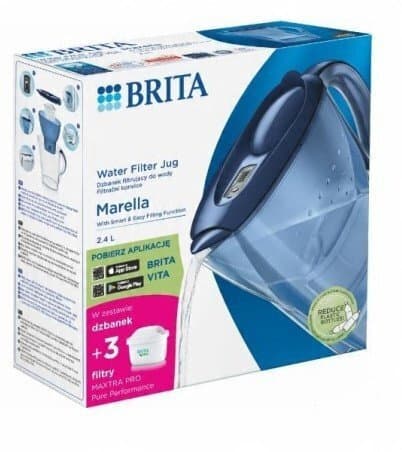Brita Marella Κανάτα Σερβιρίσματος Blue με Φίλτρο 2400ml 5