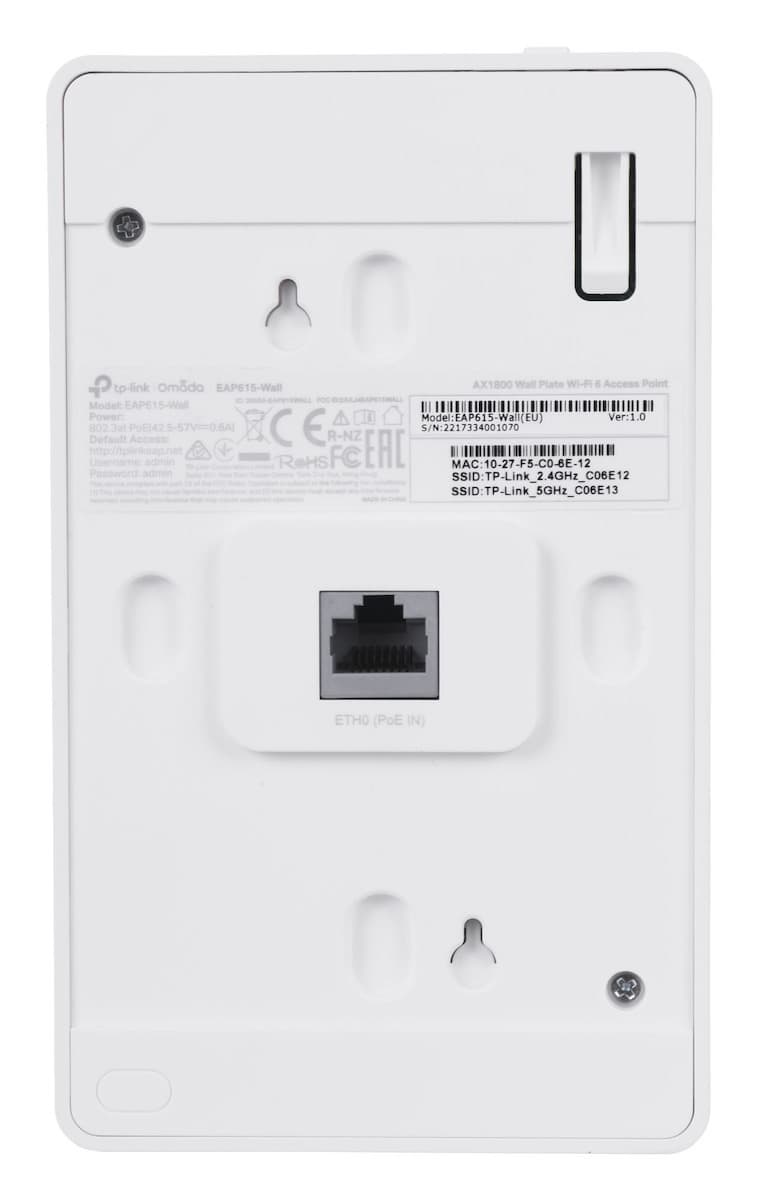 TP-LINK EAP615-Wall v1 Access Point Wi‑Fi 6 Dual Band (2.4 & 5GHz) 11