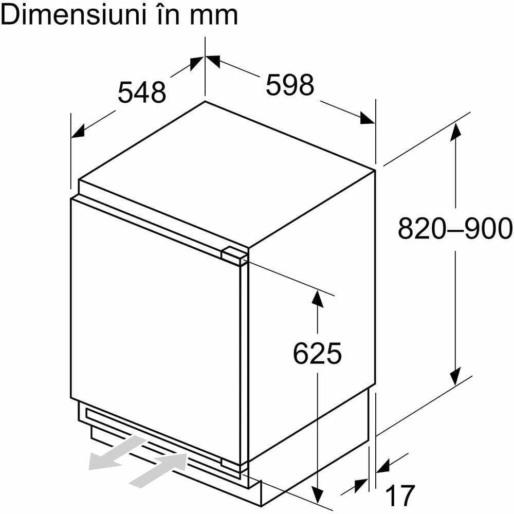 Bosch Εντοιχιζόμενο Mini Bar 110lt Υ82xΠ59.8xΒ54.8εκ. Λευκό KUL22VFD0 6