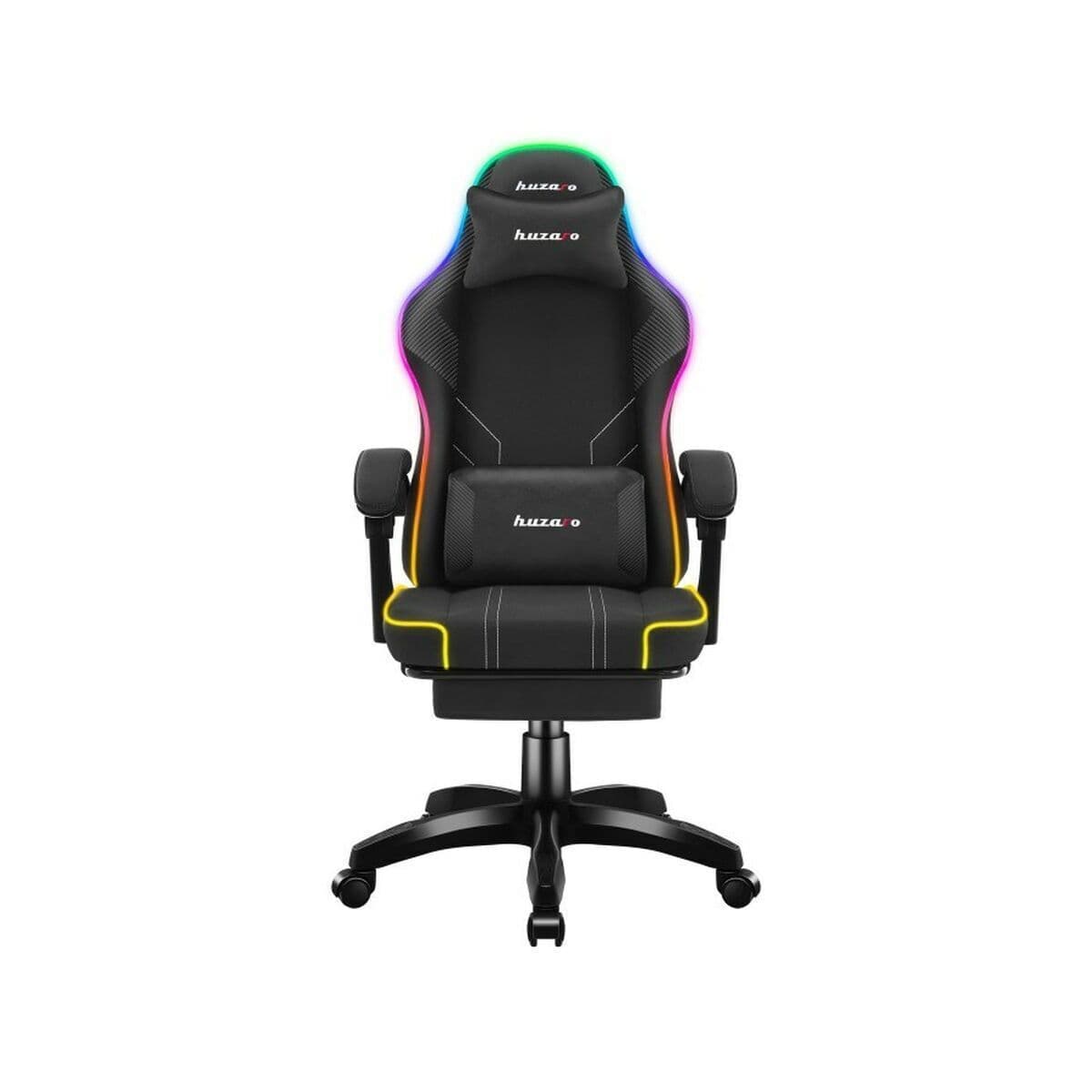Huzaro HZ-FORCE 3.7 Καρέκλα Gaming Δερματίνης με RGB Φωτισμό Μαύρη 2