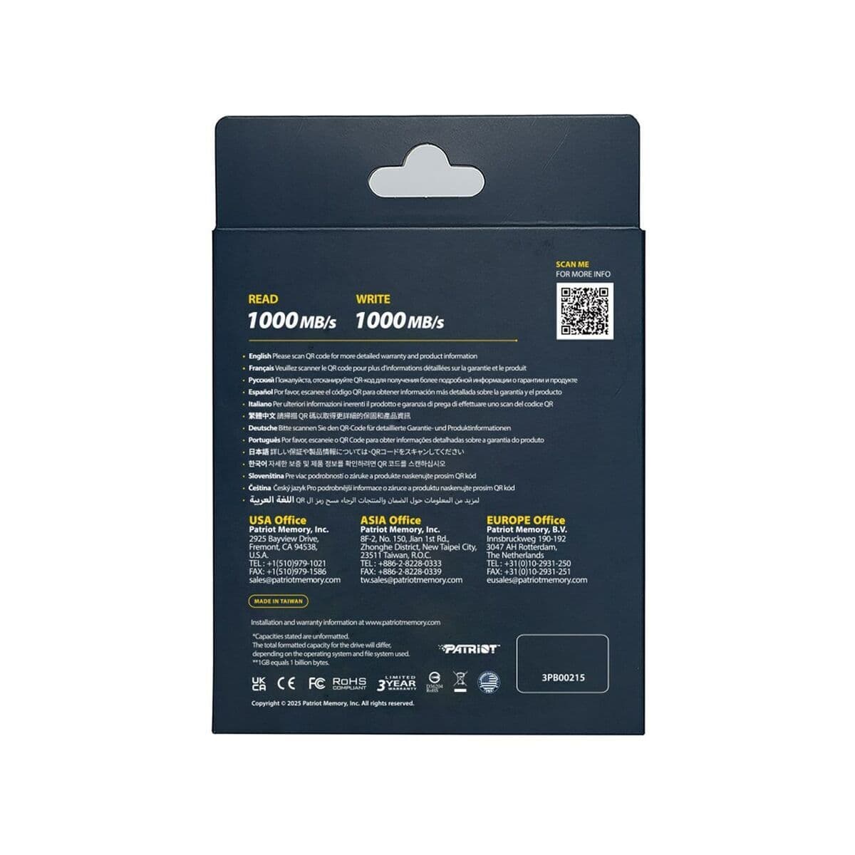 Patriot Transporter Lite USB-C Wi-Fi / 3.2 Εξωτερικός SSD 1TB 2.5" Μαύρο 6
