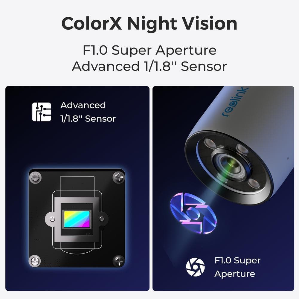 Reolink ColorX Series P320X IP Κάμερα Παρακολούθησης Full HD+ 4MP Αδιάβροχη με Αμφίδρομη Επικοινωνία και Φακό 4mm 12