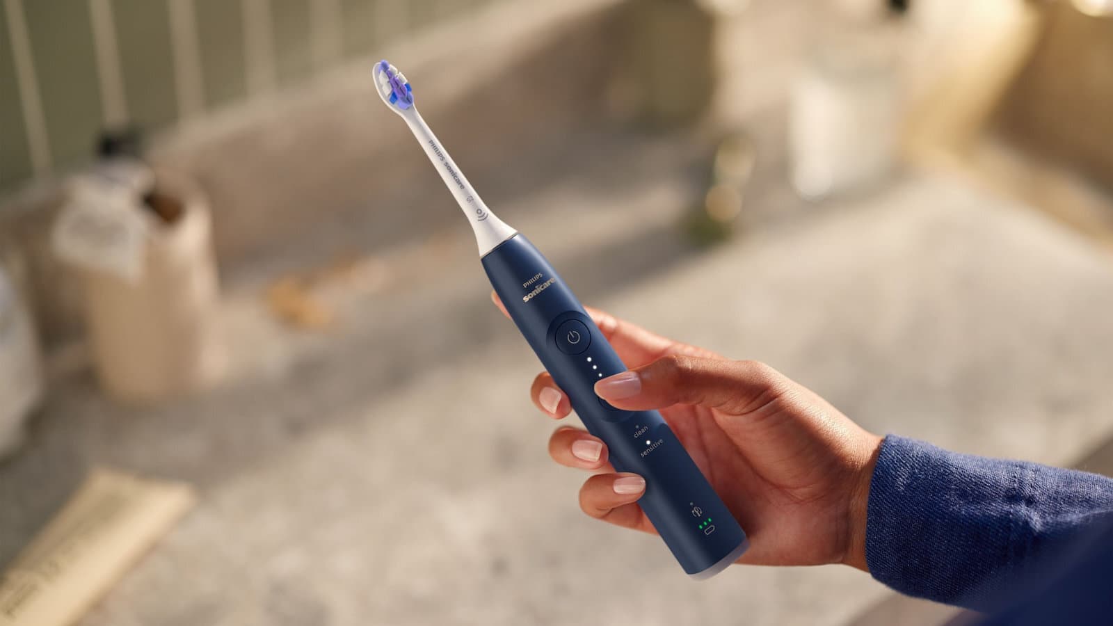 Philips Sonicare Protectiveclean Ηλεκτρική Οδοντόβουρτσα με Αισθητήρα Πίεσης και Θήκη Ταξιδίου Μπλε 6