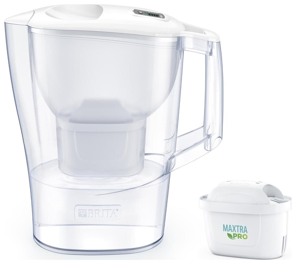 Brita Style Essential Κανάτα Σερβιρίσματος Πλαστική White με Φίλτρο 2400ml