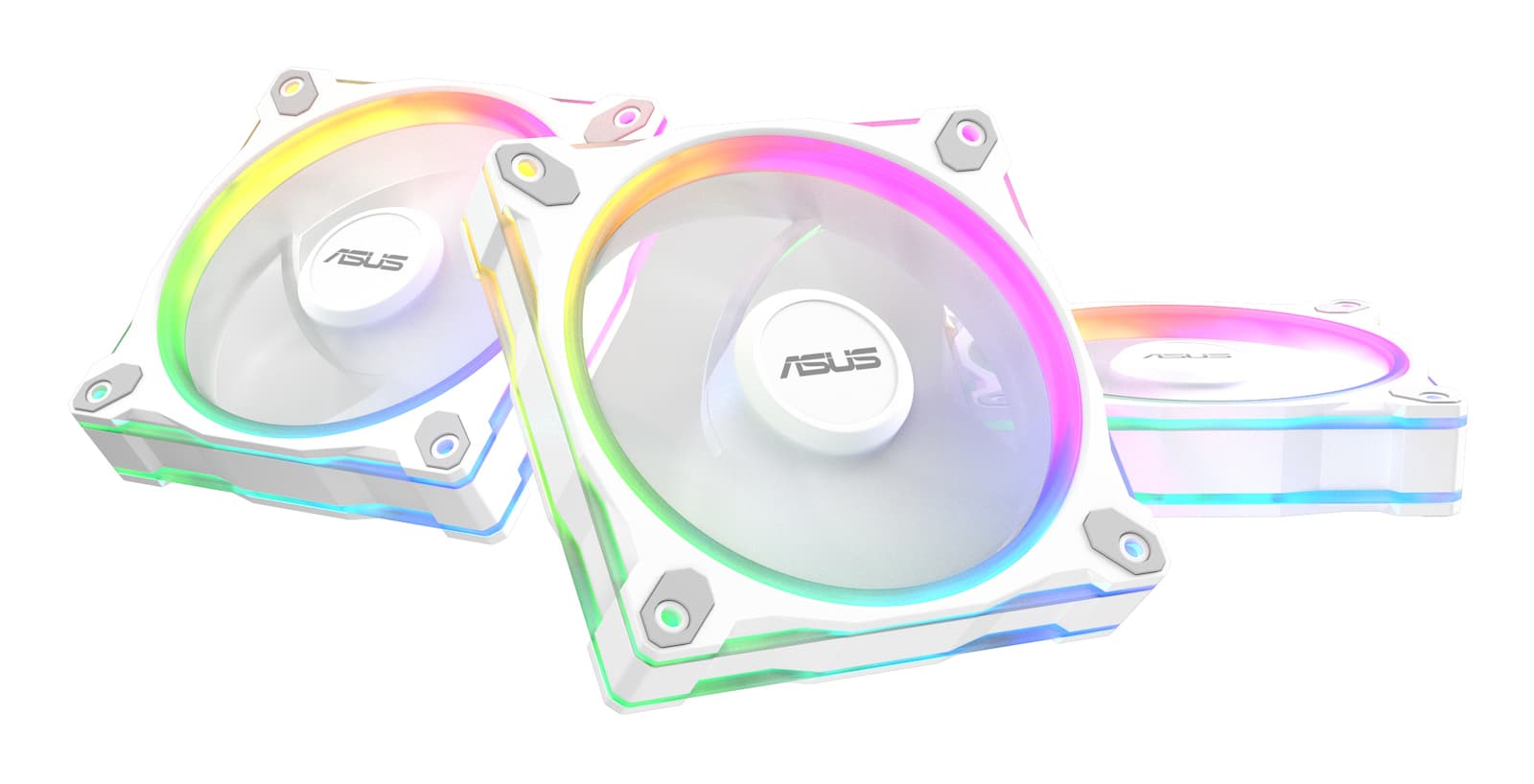 Asus Prime MR120 Reverse Blade Case Fan (1600rpm) με ARGB Φωτισμό και Σύνδεση 4-Pin PWM 3τμχ Λευκό 4