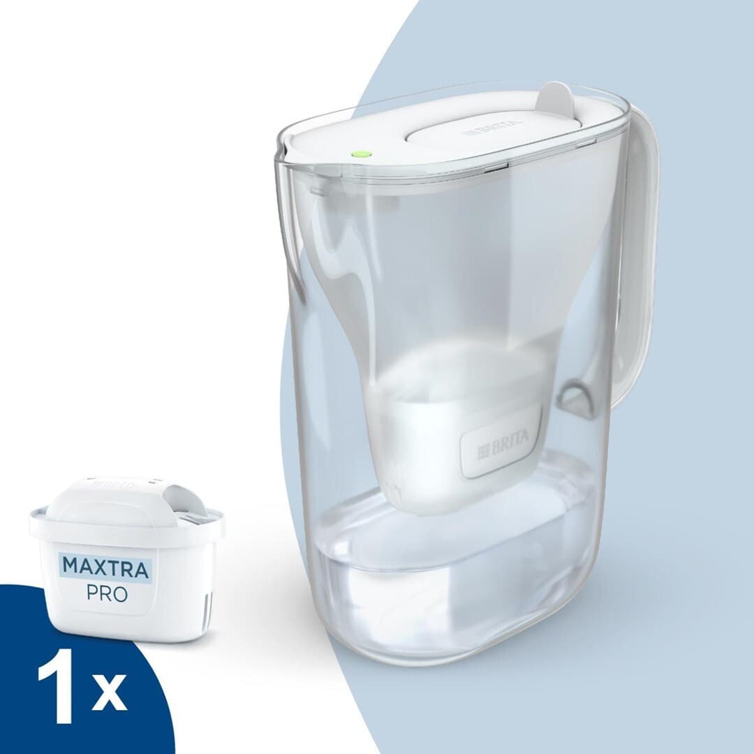 Brita Style Essential Κανάτα Σερβιρίσματος Πλαστική White με Φίλτρο 2400ml 3