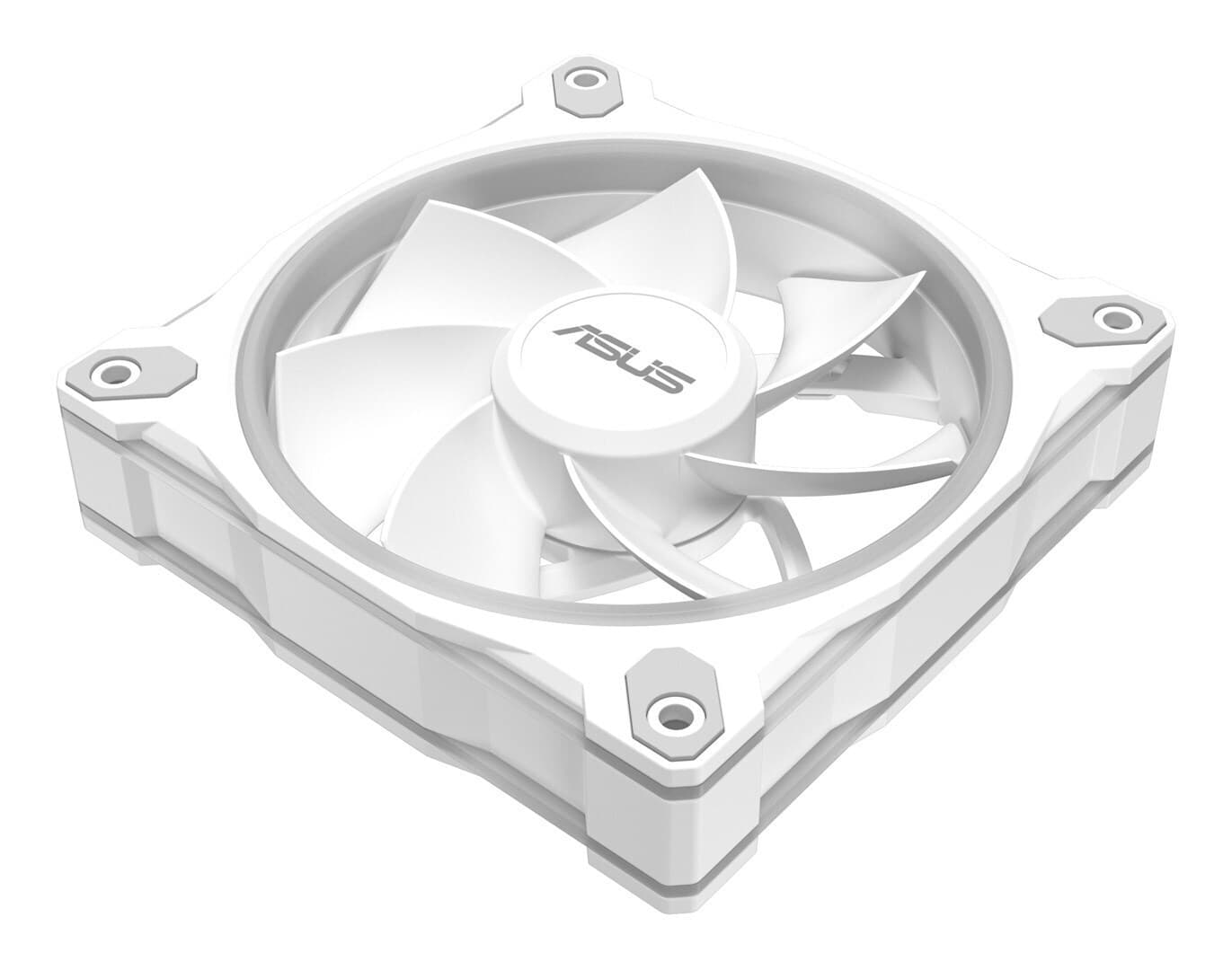 Asus Prime MR120 Reverse Blade Case Fan (1600rpm / 58cfm) με ARGB Φωτισμό και Σύνδεση 4-Pin PWM Λευκό 11