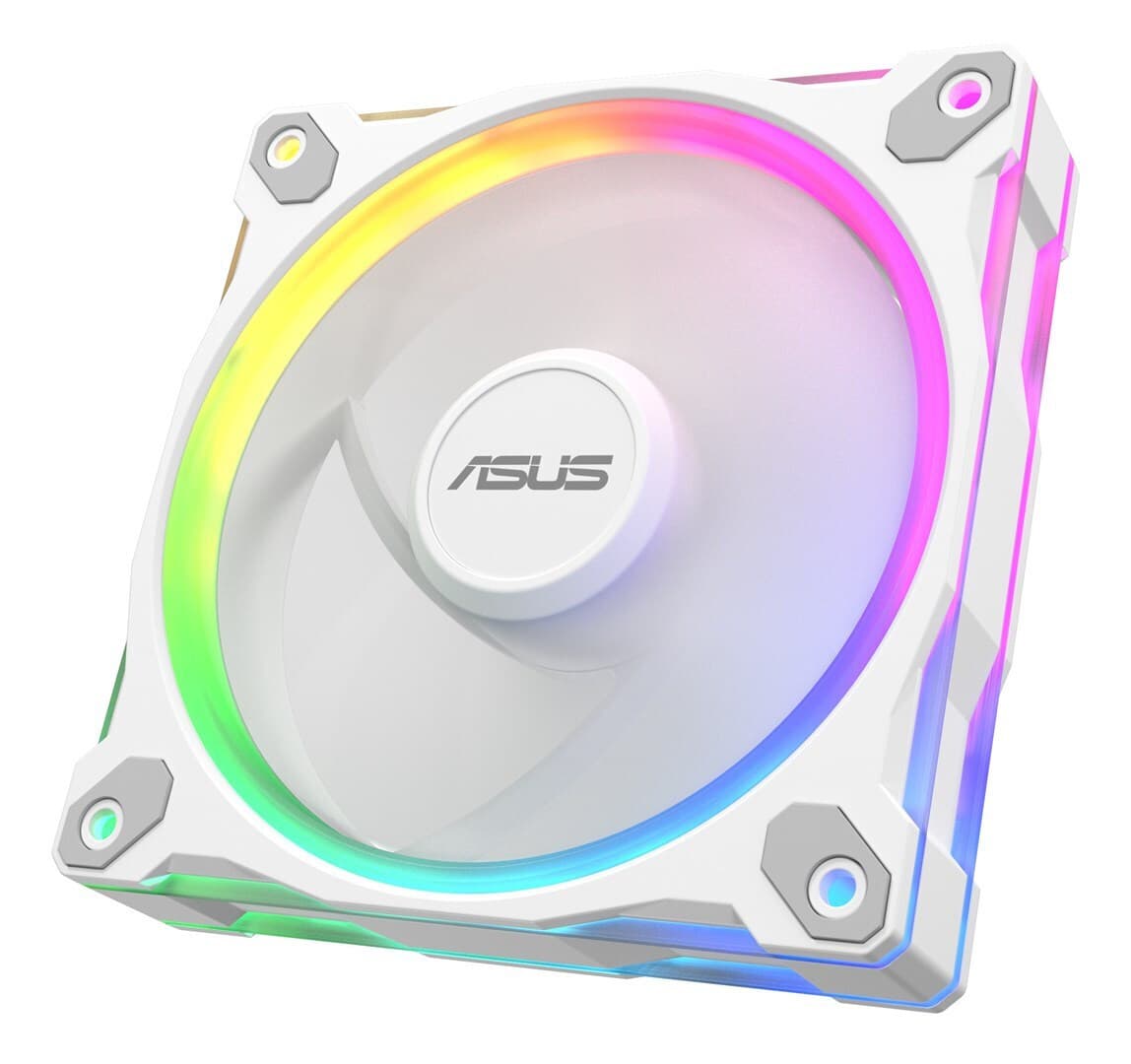 Asus Prime MR120 Case Fan (1600rpm) με ARGB Φωτισμό και Σύνδεση 4-Pin PWM 3τμχ Λευκό 9