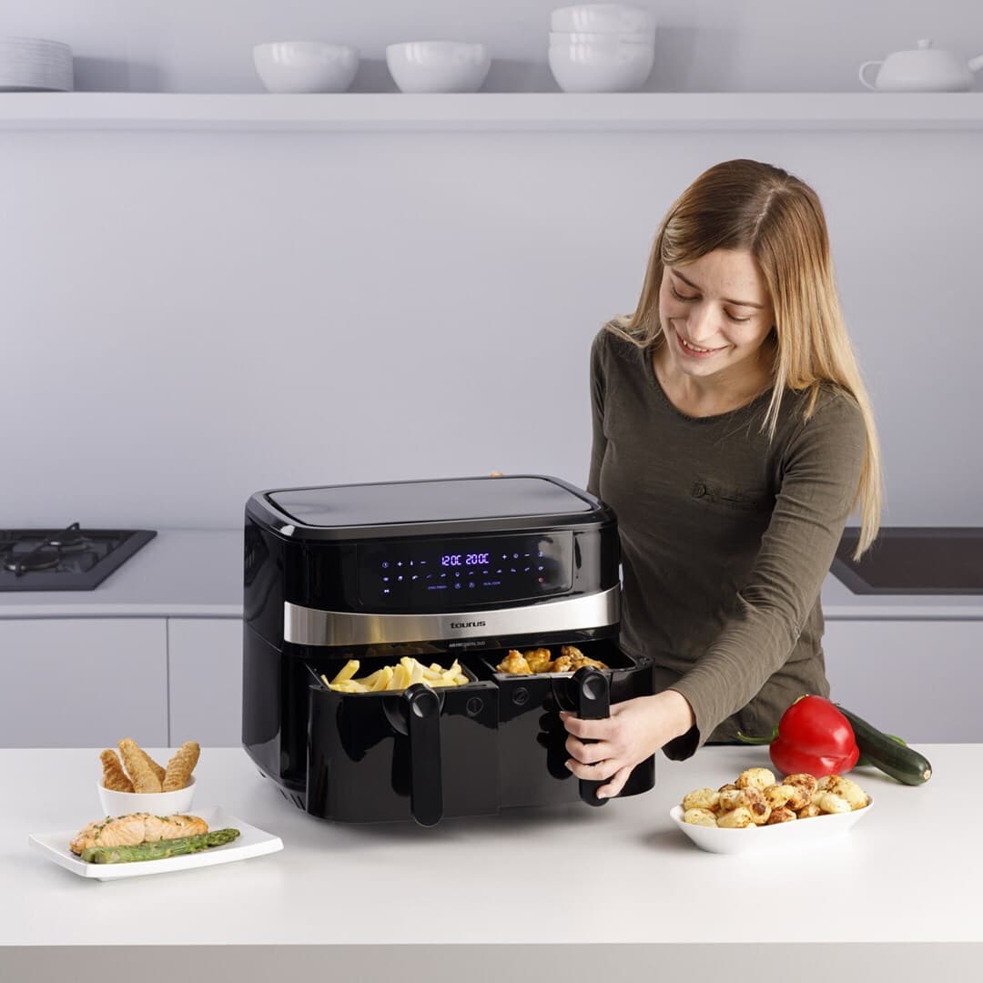 Taurus AF2600D Air Fryer με Διπλό Αποσπώμενο Κάδο 9lt Μαύρο 10