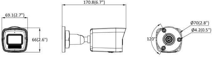 Hikvision DS-2CD1061G2-LIU PL IP Κάμερα Παρακολούθησης Full HD+ 6MP Αδιάβροχη με Φακό 2.8mm 2