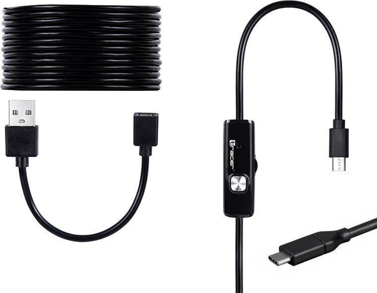 Tracer Endoscope Camera HardWire 8mm Ενδοσκοπική Κάμερα Wi-Fi για Κινητό με Ανάλυση 1600x1200 pixels και Καλώδιο 5m 4
