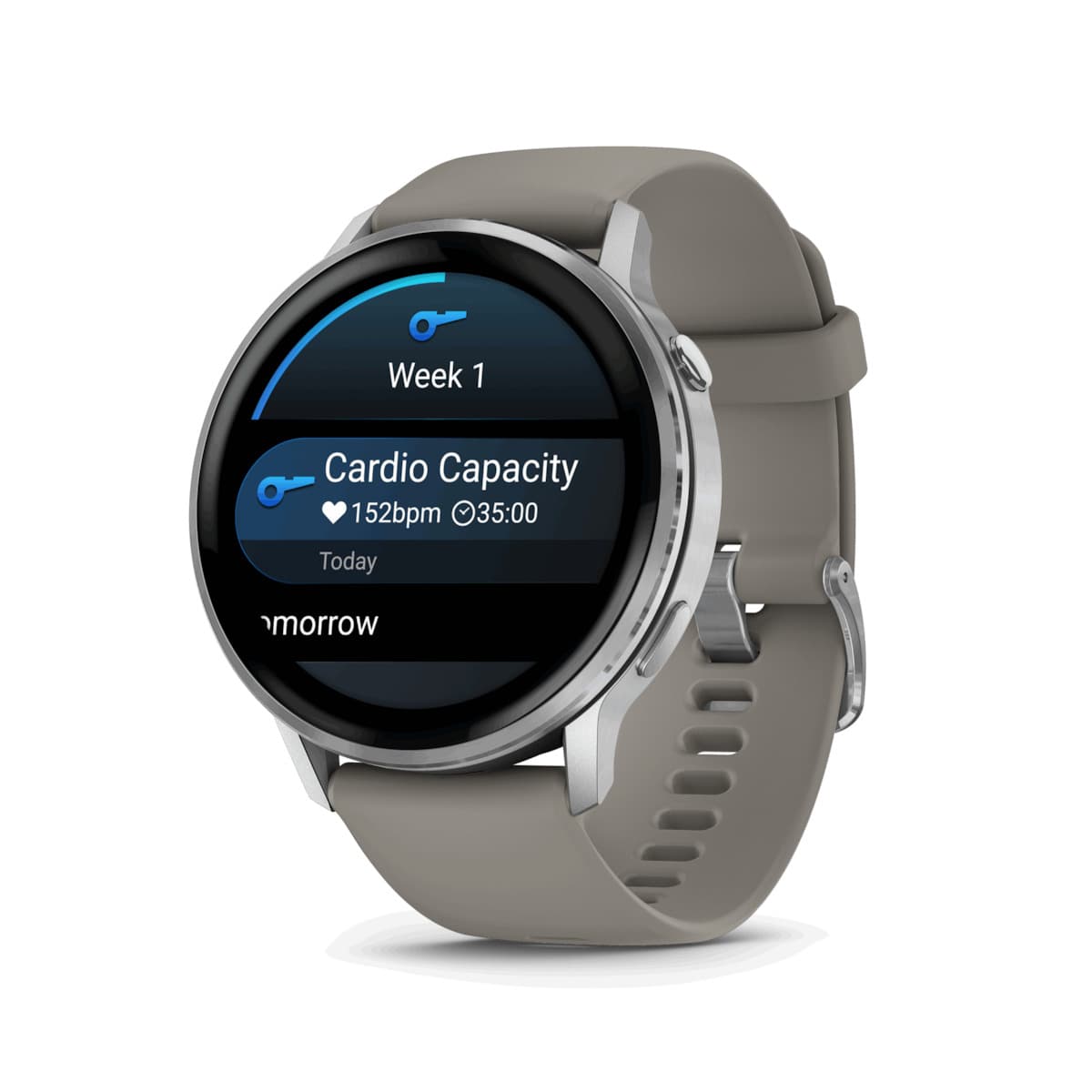 Garmin Venu 4 Stainless Steel 45mm Αδιάβροχο Smartwatch με Παλμογράφο (Silver with Silver Gray) 4