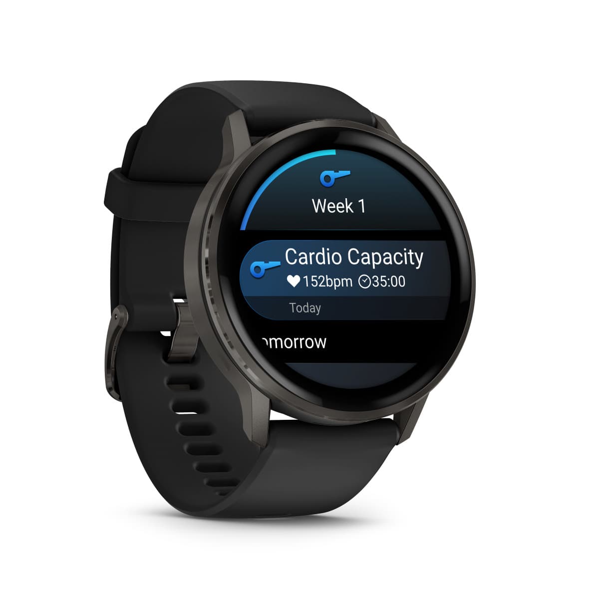 Garmin Venu 4 Stainless Steel 45mm Αδιάβροχο Smartwatch με Παλμογράφο (Slate with Black) 4