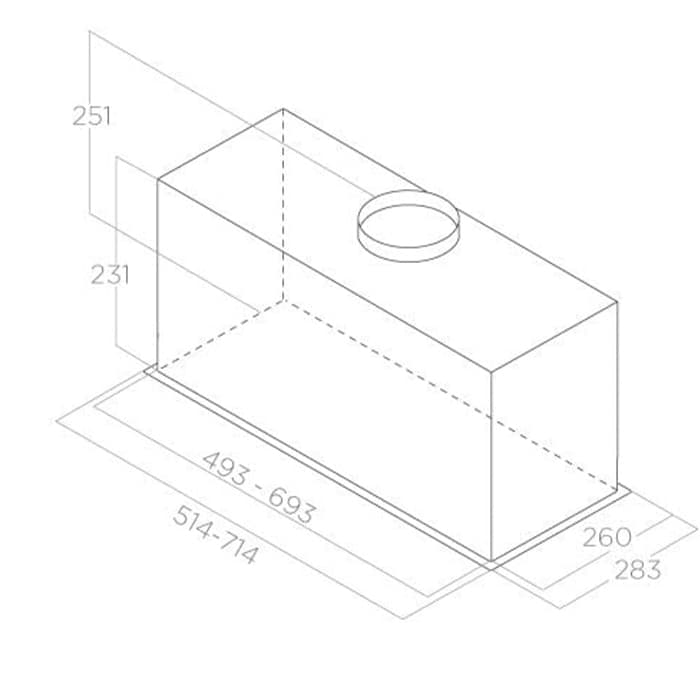 Elica Fold S IX/A/52 Μηχανισμός Απορρόφησης 52cm Inox 2