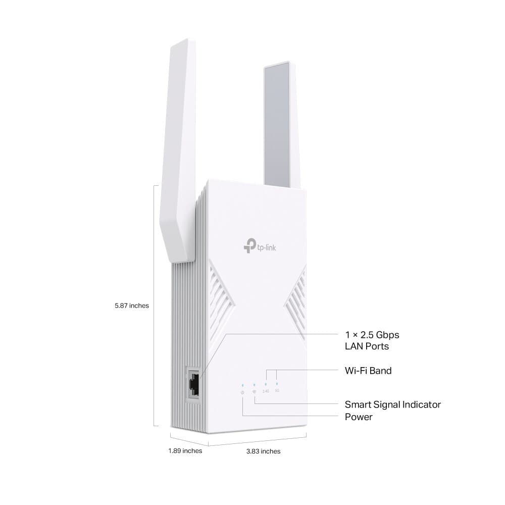 TP-LINK RE235BE v1 Mesh WiFi Extender Dual Band (2.4 & 5GHz) 3600Mbps 9
