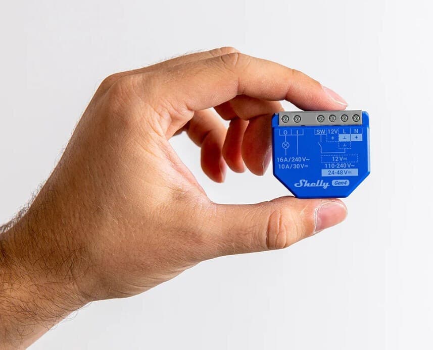 Shelly 1 Gen4 Smart Switch 1 Καναλιού Wi-Fi, Bluetooth & ZigBee 16A 2τμχ 4