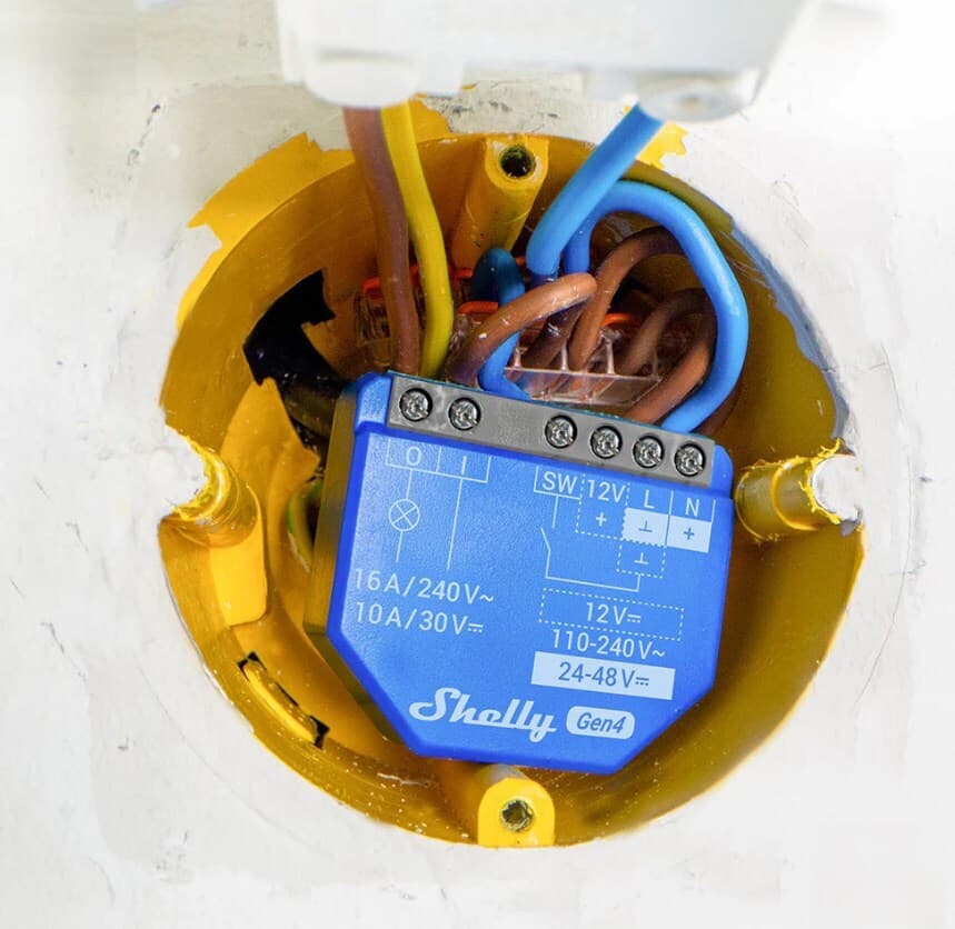Shelly 1 Gen4 Smart Switch 1 Καναλιού Wi-Fi, Bluetooth & ZigBee 16A 2τμχ 5