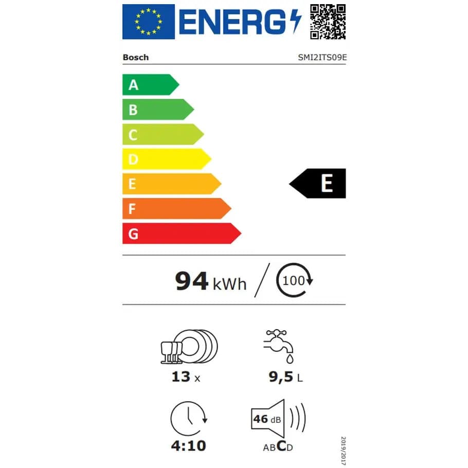 Bosch Εντοιχιζόμενο Πλυντήριο Πιάτων με Wi-Fi για 13 Σερβίτσια Π60xY82εκ. SMI2ITS09E 7
