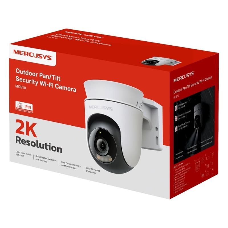 Mercusys MC510 IP Κάμερα Παρακολούθησης Wi-Fi Full HD+ 3MP Αδιάβροχη με Φακό 4mm 4