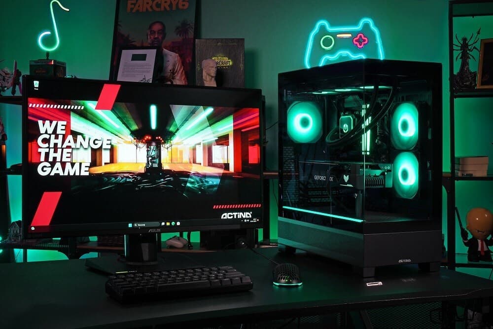 Actina Gaming Desktop PC (i5-14600KF/32GB DDR5/1.0TB SSD/GeForce RTX 5060/No OS) 2