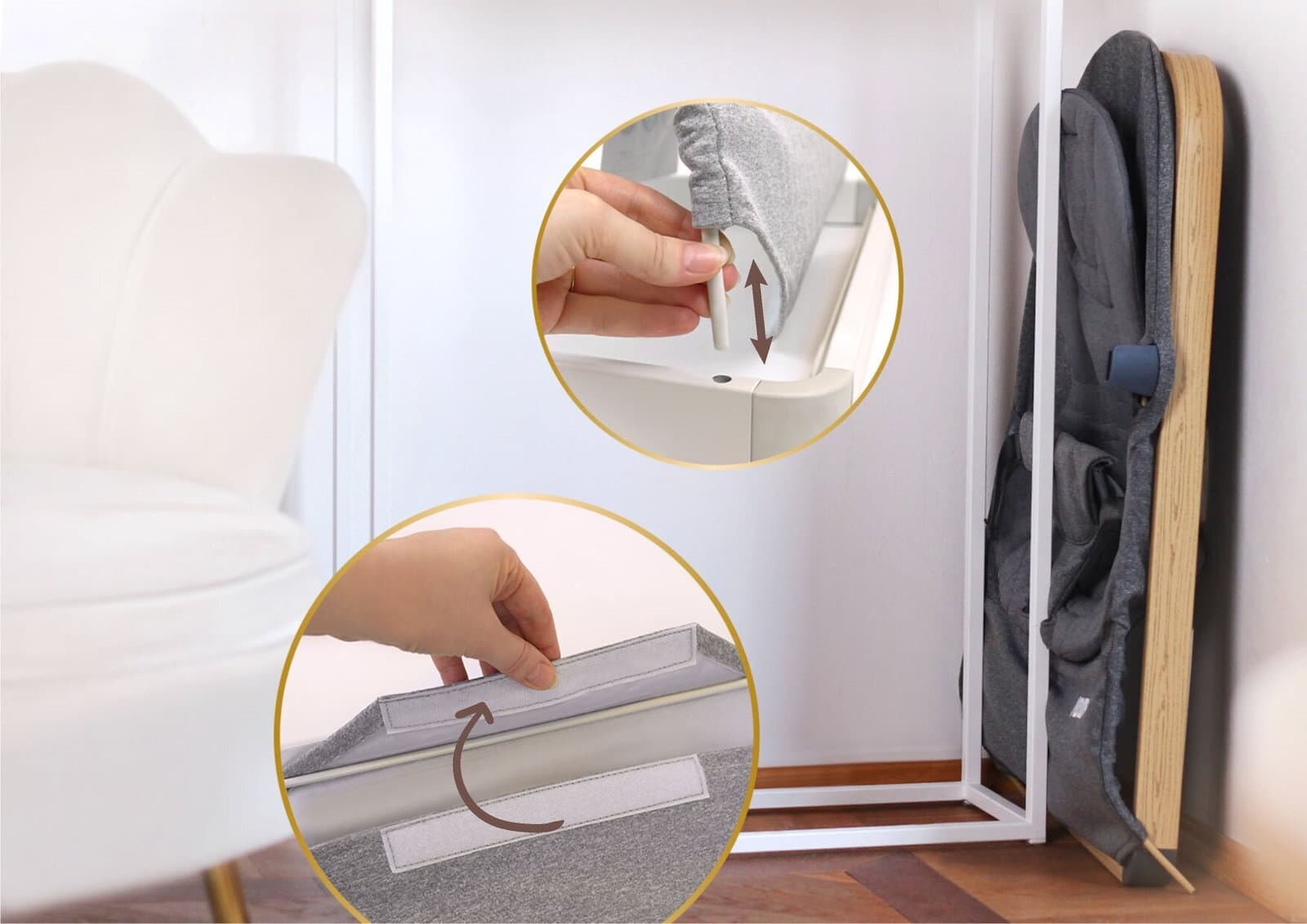 Neno Χειροκίνητο Relax Μωρού Γκρι για Παιδί έως 9kg 1990004 3