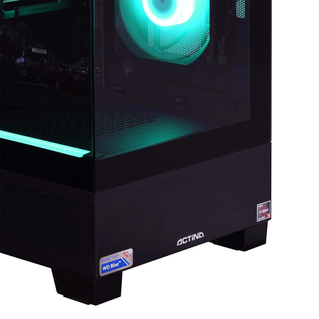 Actina Gaming Desktop PC (Ryzen 5-5600X/32GB DDR4/1.0TB SSD/GeForce RTX 5060/No OS) 2