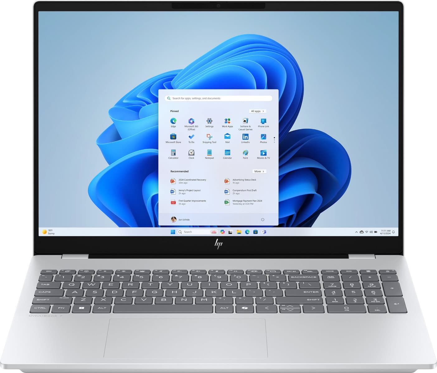 HP OmniBook 7 16" FHD+ (Core 5-210H/16GB/512GB SSD/W11 Home) (US Keyboard) 6
