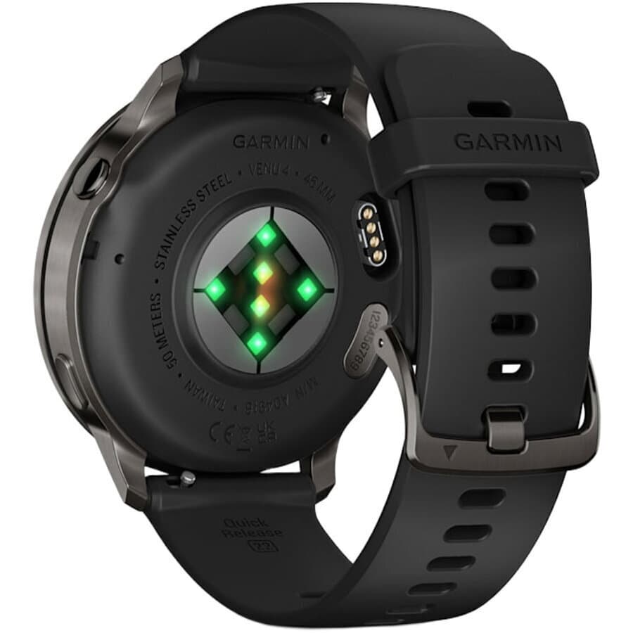 Garmin Venu 4 Stainless Steel 45mm Αδιάβροχο Smartwatch με Παλμογράφο (Slate with Black) 5