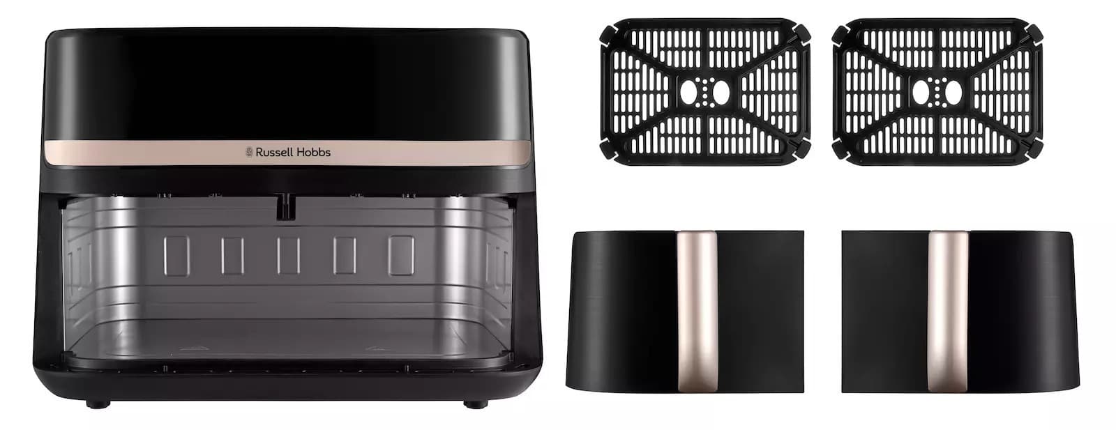 Russell Hobbs Satisfry Air Fryer με Διπλό Αποσπώμενο Κάδο 9lt Μαύρο 3