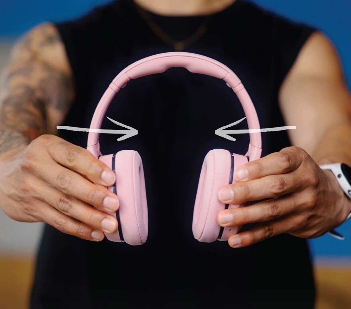 Skullcandy Crusher 540 Active Ασύρματα Bluetooth Over Ear Ακουστικά Ροζ 5