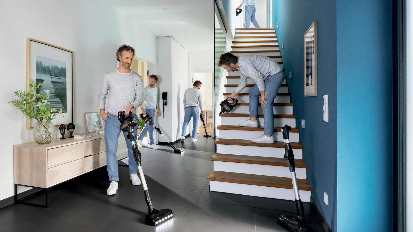 Bosch Unlimited 7 Επαναφορτιζόμενη Σκούπα 2 σε 1 Stick & Χειρός 18V Μαύρη 23