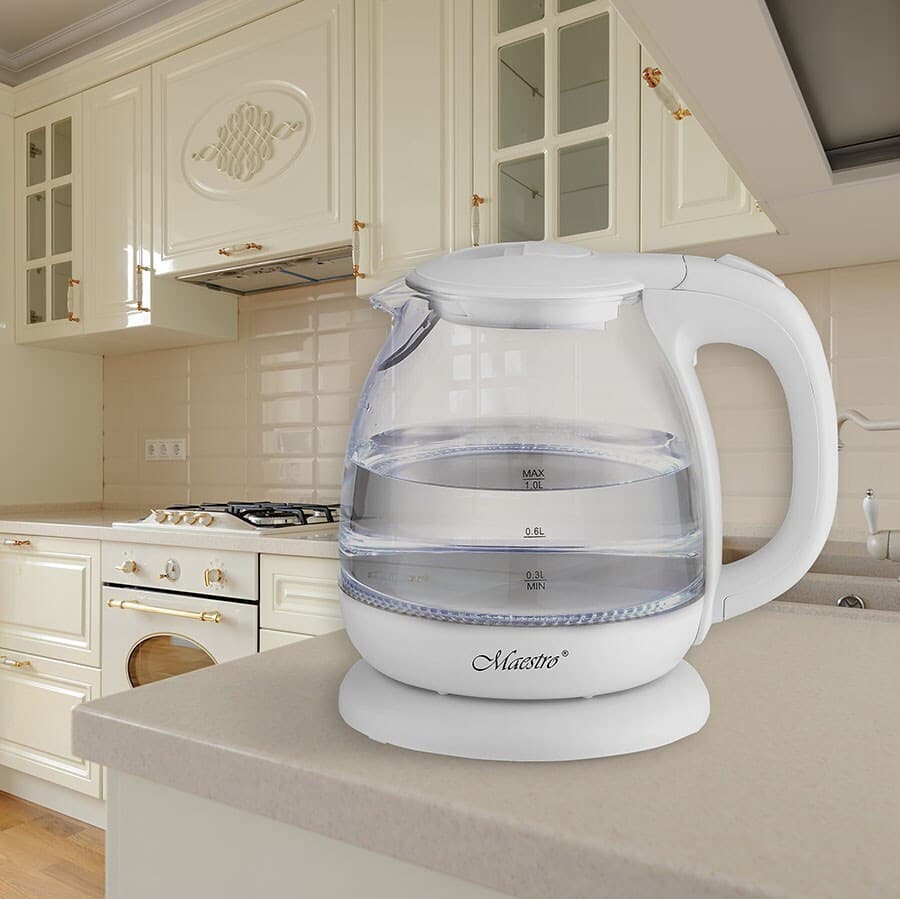 Maestro Βραστήρας 1lt 1100W Λευκός MR-055-WHITE 4