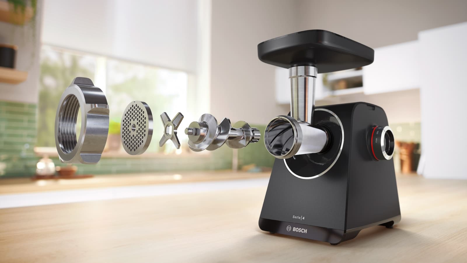 Bosch MFWS430B Μηχανή Άλεσης Κιμά 1900W Μαύρη 8