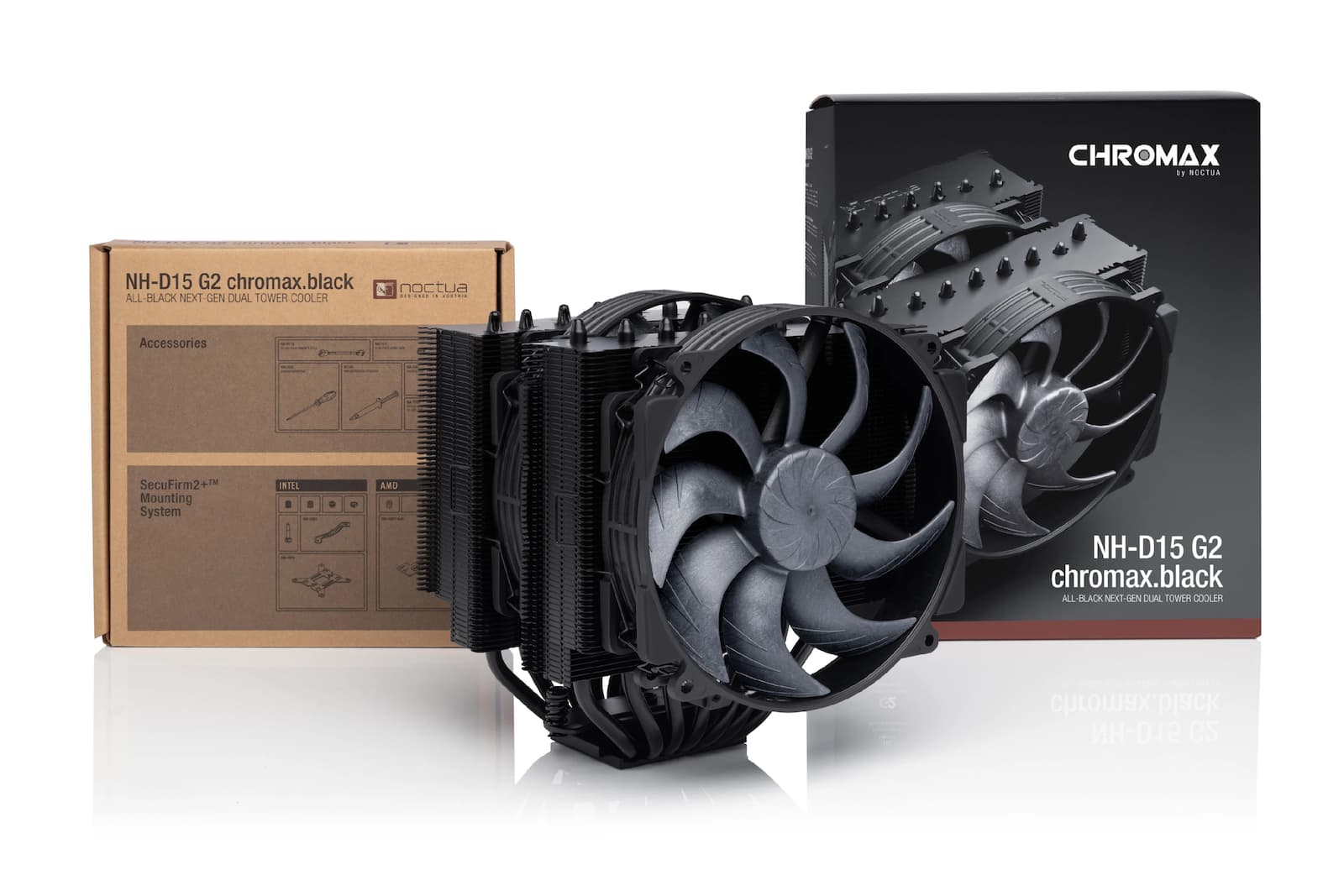 Noctua NH-D15 G2 CHROMAX.Black Ψύκτρα Επεξεργαστή για Socket AM4/AM5/1200/1700 8
