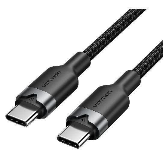 Vention Braided USB 2.0 Cable USB-C male - USB-C 60W PD Λευκό 1m TRDWF 4