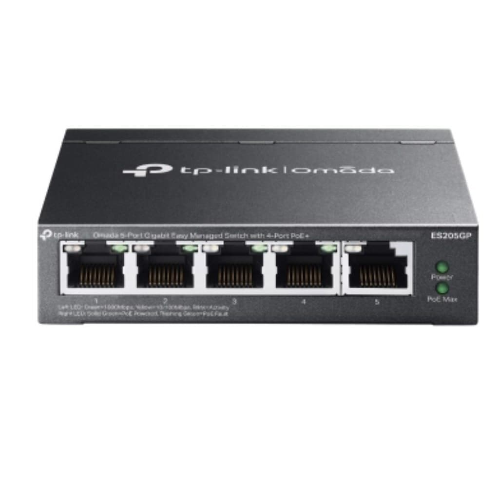 TP-LINK ES205GP v1 Managed L2 PoE+ Switch με 5 Θύρες Gigabit (1Gbps) Ethernet και 5 SFP Θύρες 3