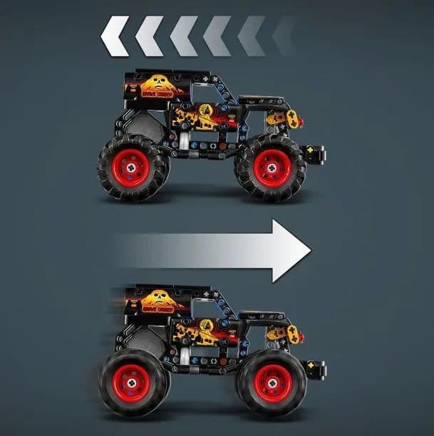 LEGO Technic Monster Jam™ Grave Digger™ Fire and Ice για 7+ Ετών 263τμχ 42219 6