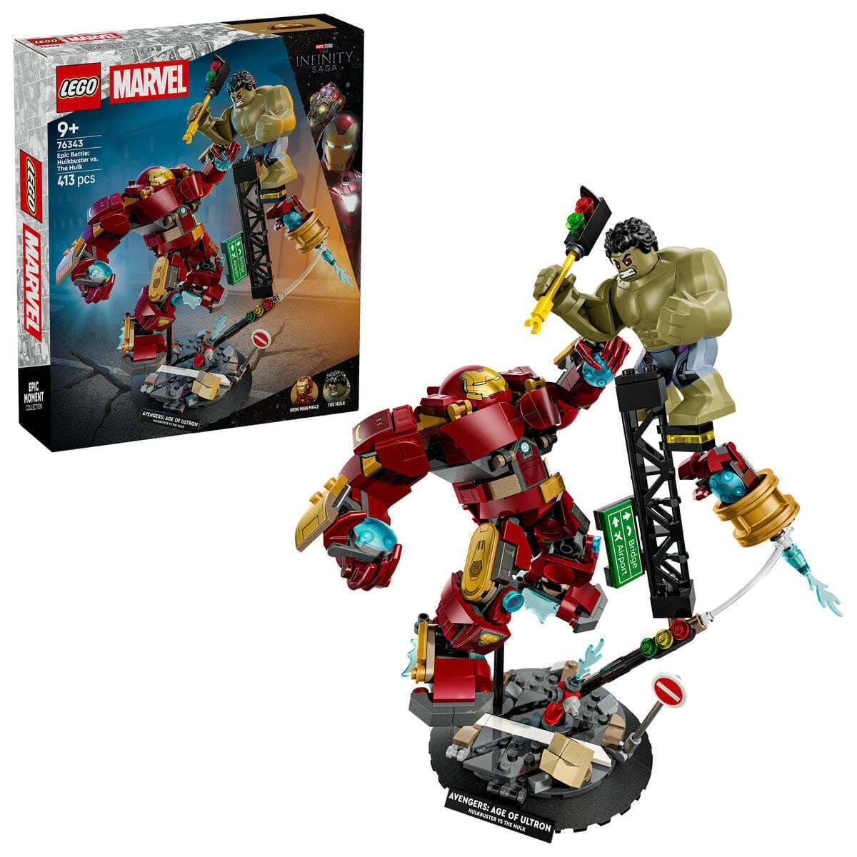 LEGO Marvel Epic Battle: Hulkbuster vs. The Hulk για 9+ Ετών 413τμχ 76343 5
