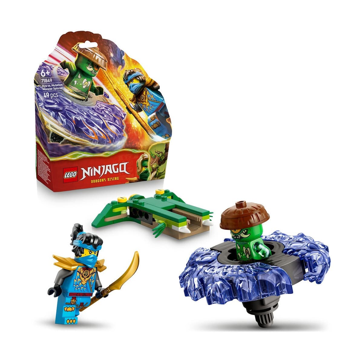 LEGO Ninjago Nya vs. Mutation Monster Spinner για 6+ Ετών 49τμχ 71849 2