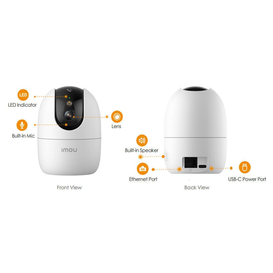 Imou Ranger 2 Pro IP Κάμερα Παρακολούθησης Wi-Fi Full HD+ 5MP με Αμφίδρομη Επικοινωνία και Φακό 3.6mm 3